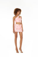 ONE SHOULDER TOP (PRINTED)