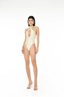 HALTER NECK SWIMSUIT (Solid)