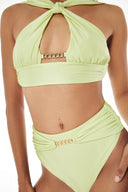 HALTER NECK WRAP TOP (Solid)