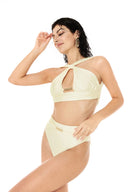 HALTER NECK WRAP TOP (Solid)