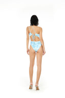ONE SHOULDER SWIMSUIT (PRINTED)