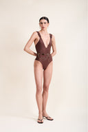 BIANCA SIENNA PLUNGE SWIMSUIT