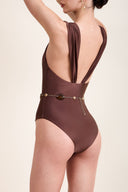 BIANCA SIENNA PLUNGE SWIMSUIT