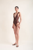 BIANCA SIENNA PLUNGE SWIMSUIT
