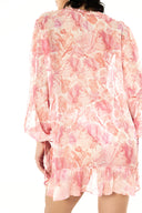 RUFFLE TRIM SHORT DRESS