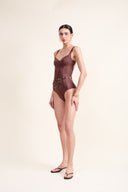 CARMEN SIENNA PANELLED SWIMSUIT
